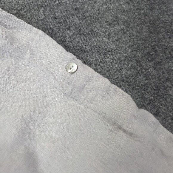 Francesca Bettini Dress Womens Large Gray Linen Made in Italy Tiered Boho 8003 - Picture 2 of 9